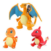 Pokemon Charizard Plush Charmander Charmeleon Evolution Doll Dragon Stuffed Toy Kawaii Birthday Gift Room Decoration