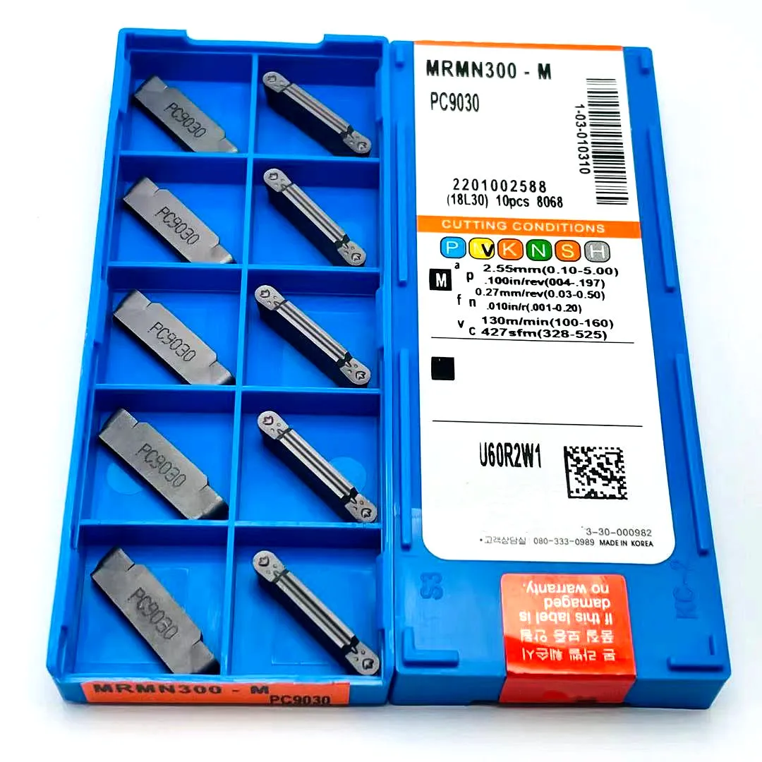10 pz MRMN300 MRMN200 MRMN400 PC9030 inserti in metallo duro per la lavorazione di scanalature ad arco, scanalatura, utensili di tornitura, utensili per scanalatura