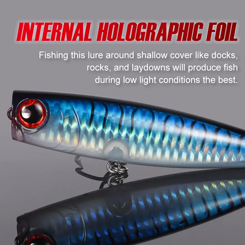 Noeby Popper Superficie Señuelos de Pesca Wobblers Flotante - imagen 5