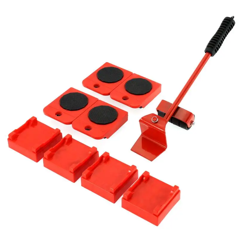 Profession Furniture Sliders Heavy Furniture Shifter Moving Wheels Kit Moving Roller Kit Mover Tool Set Mover Wheel Bar Roller