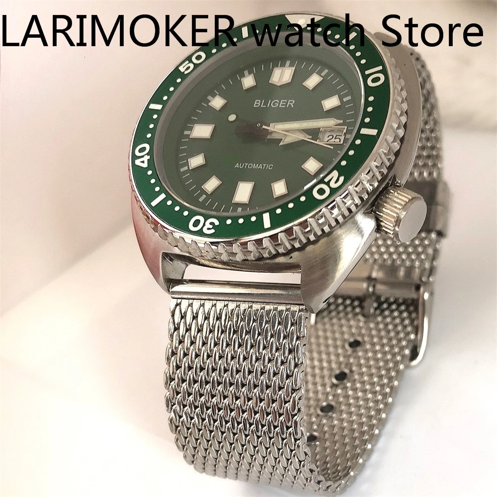 ใหม่ Cool High-End แฟชั่นทำงาน Leisure 45mm24เครื่องประดับ NH35A ไขลานอัตโนมัติกันน้ำชายนาฬิกา C3 Luminous dial