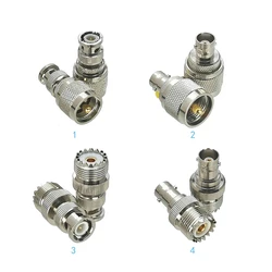 1Pcs UHF SO239 PL259 to BNC Male Plug & Female Jack RF Coaxial Adapter Connector