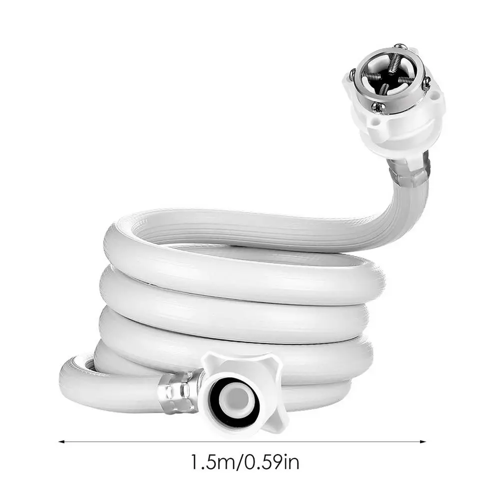 Lavatrice automatica tubo acqua durevole bianco ingresso tubo tubo acqua tubo flessibile doccia espandibile tubo flessibile in Silicone