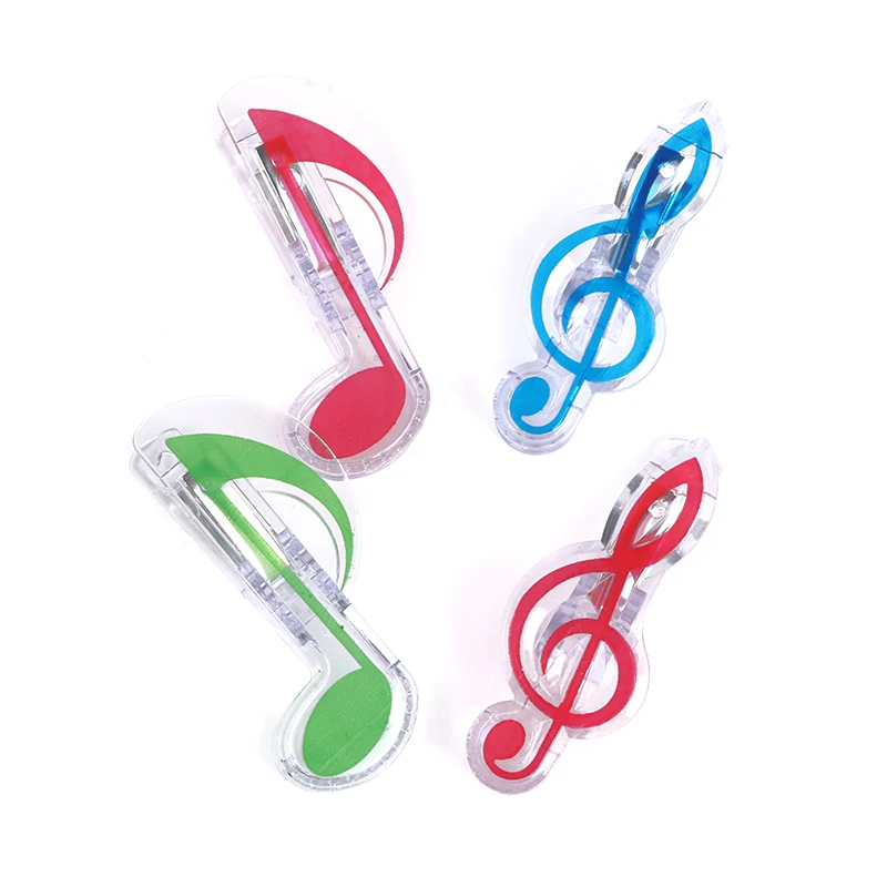 5Pcs Musical Notation Clips Cute Stationery Office Accessories Book Paper Sheet Clips Mini Music Folder Clips Decor