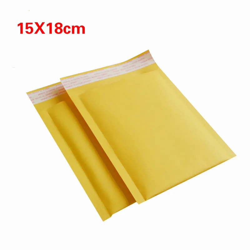 15*18cm Kraft Paper Bubble Envelopes Bags Padded Mailers Shipping Envelope with Bubble Mailing Packaging Bag Gift Wrap Storage