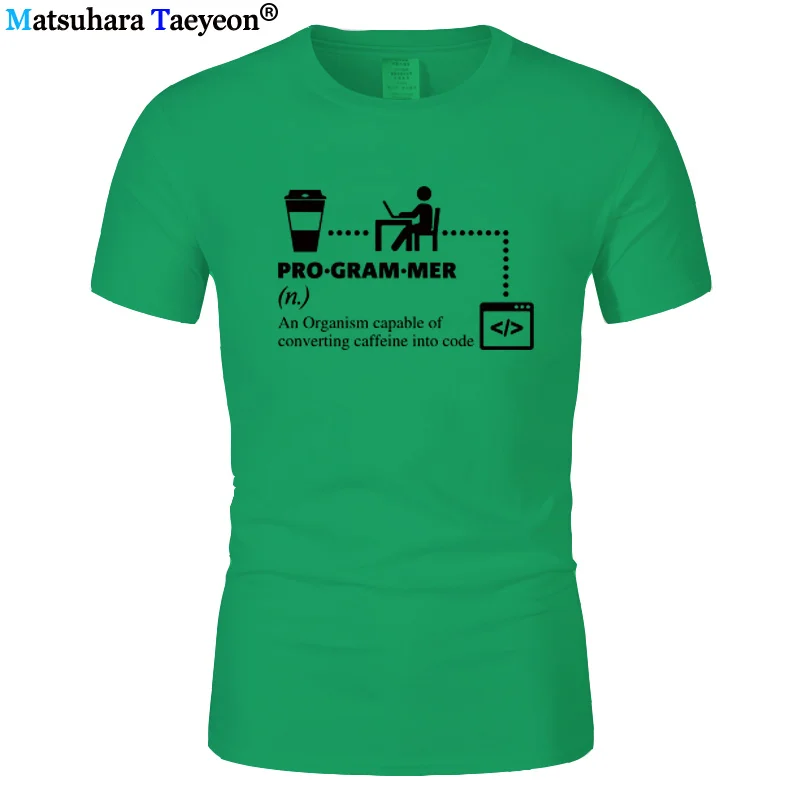 Programmer T-Shirt Men IT Guy Techie Coder Funny T-Shirts Summer Novelty Tee Shirt Men\'s Tshirt Computer Engineer Tops