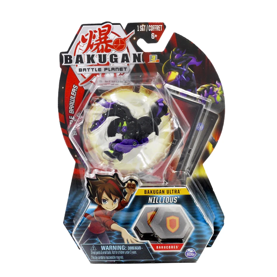 2021 New Tomy Deformation Animal Action Toy BAKUGAN 8cm Ultra Action Figure and Trading Card - Trox