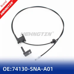 OEM 74130-SNA-A01ZA 74130SNAA01 NEW Genuine 06-11 Honda Civic Hood Release Cable GRAY HANDLE