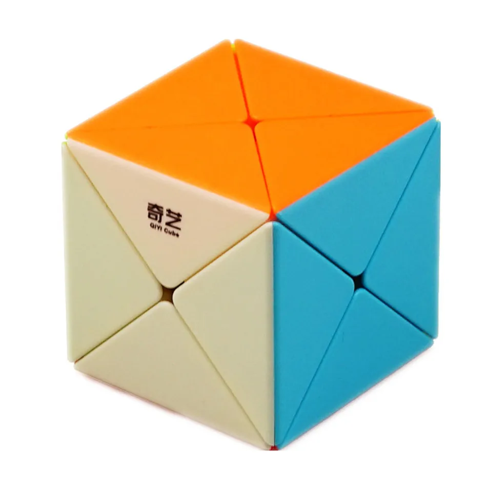 Qiyi X Cube-cubo mágico en forma de x, juguetes de rompecabezas de forma extraña, 2x2X2