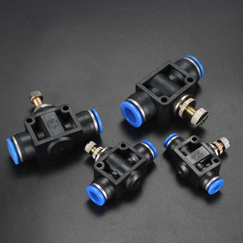 Pneumatic Fitting 4/6/8/10/12MM Pipe Connector Tube Air Quick Fittings Water Push In Hose Couping PU/PY/LSA/PK/PE/PZA/PM