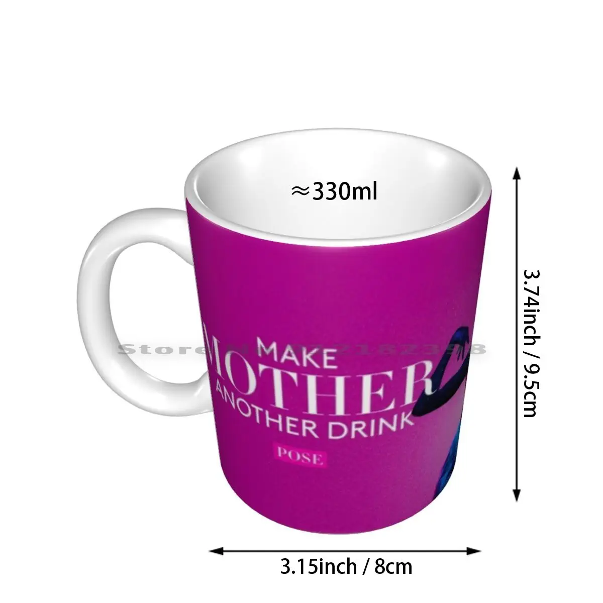 Make Mother Another Drink-Live Work Pose Tv Show Ceramic Mugs Coffee Cups Milk Tea Mug Pose Fx Pose Fx Pose Tv Series Sequins