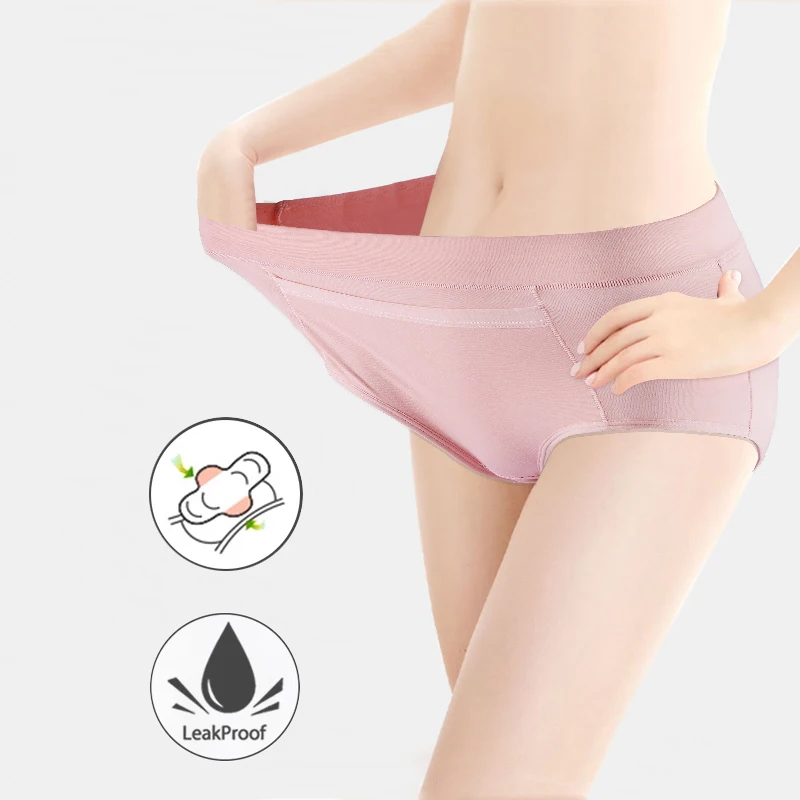 High Waist Leak Proof Menstrual Panties Physiological Pants Women Underwear Period Soft Cotton Waterproof Briefs