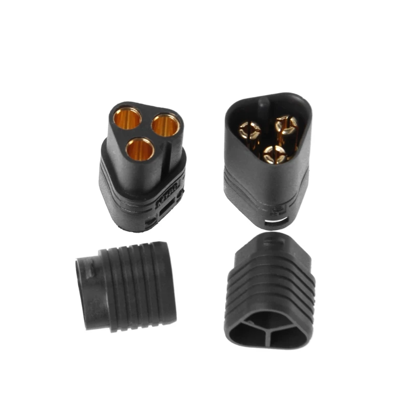 900C 1 Pair MT60 3.5mm 3 Bullet Connector Plug Male & Female For RC ESC to Motor