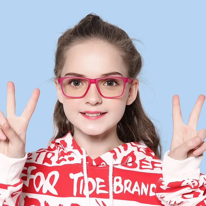 

Anti Blue Light Glasses Kids Child Girl's Glasses Frame TR90 Computer TV Phone Glasses Myopia Optic Spectacle