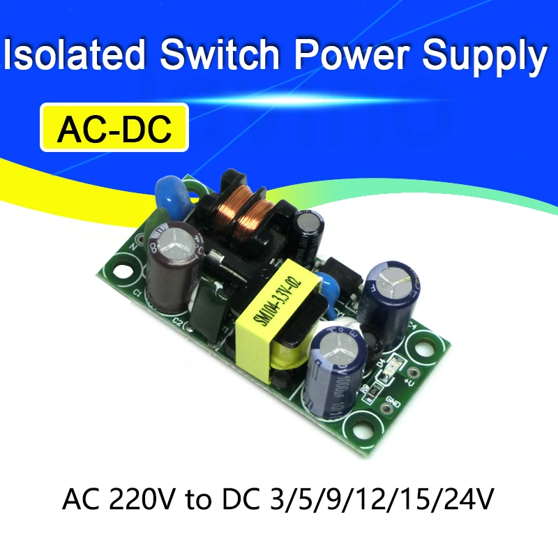 AC-DC Isolated Switch Power Supply Module Buck Converter Step Down Module AC 220V to DC 3.3V 4W 5V 9V 12V 15V 24V