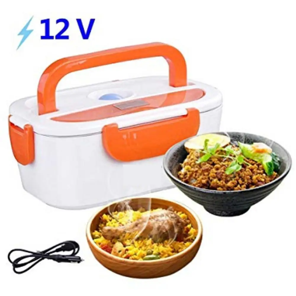 Portable Electric Heater Lunch Box Car Plug Food Bento Storage Container Warmer