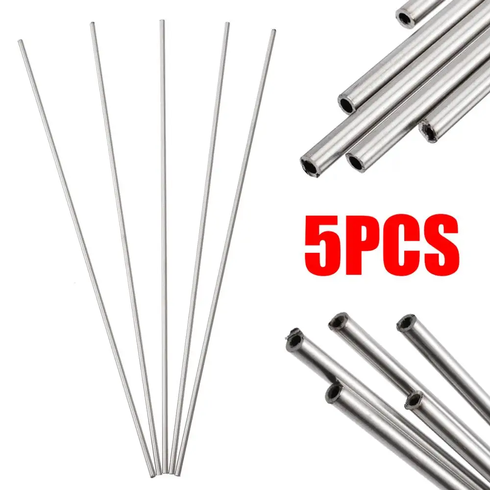 

5pcs 304 Stainless Steel Capillary Tube pipe Mayitr 3mm OD 2mm ID 250mm Length with Oxidation Resistance