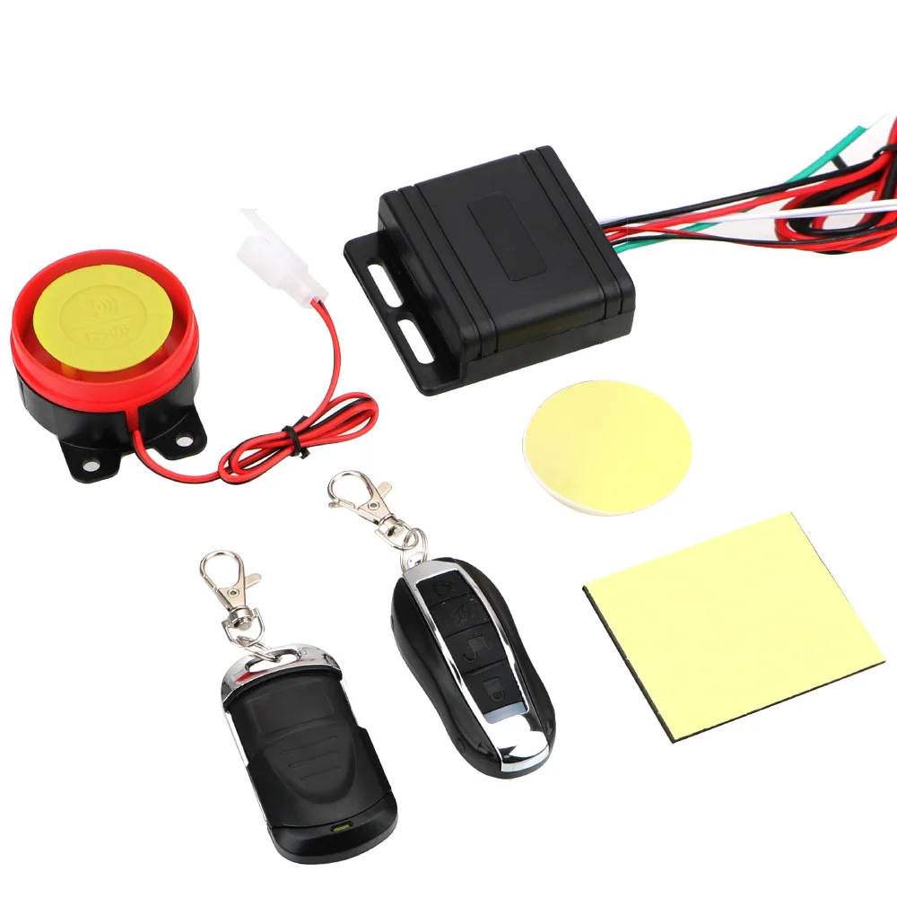 

Universal 12V Motorcycle Anti-theft Smart Alarm Security System Remote Control Engine Start Theft Protection Accessories Keyring