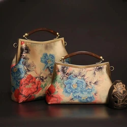 NEWEST Vintage Designer Lock Shell Bags Women's Handbags Purses Pure Handmade Chain Women Shoulder Crossbody Bag