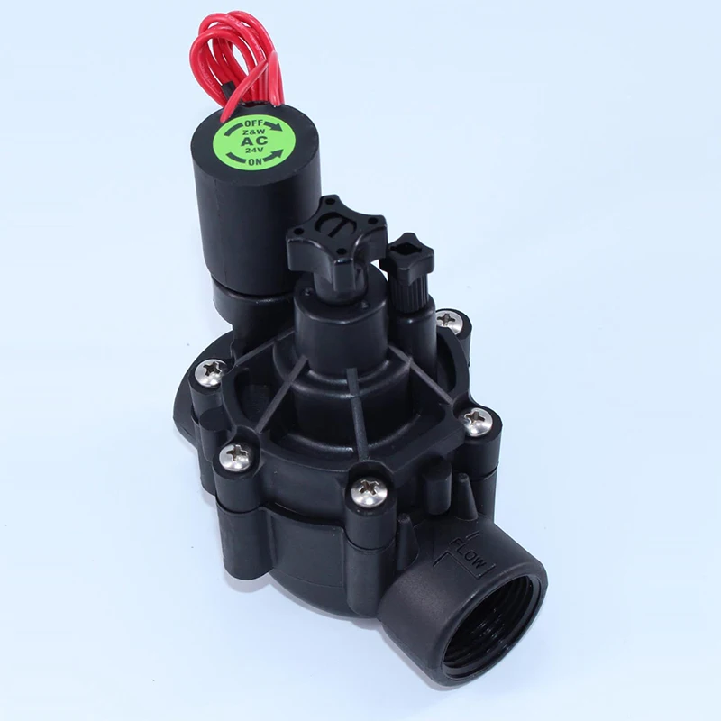 

3/4" 1" 1-1/4" 2"Water Irrigation Solenoid Valve With Flow Regulation 220VAC 24VDC 24VAC DC Latching For Agricultural Irrigation