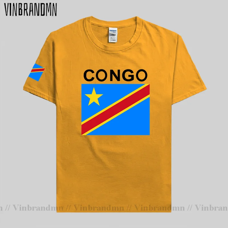 DR Congo men t shirts 2022 jerseys nation team cotton t-shirt gyms clothing tee country tops COD DRC DROC Congo-Kinsha Congolese