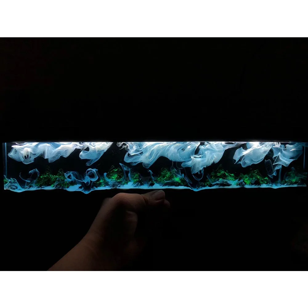 

Деревянная резиновая подставка для рук для механической клавиатуры светящаяся звездное небо Fuji Moutain река вулканическая береговая линия дизайн сделай сам