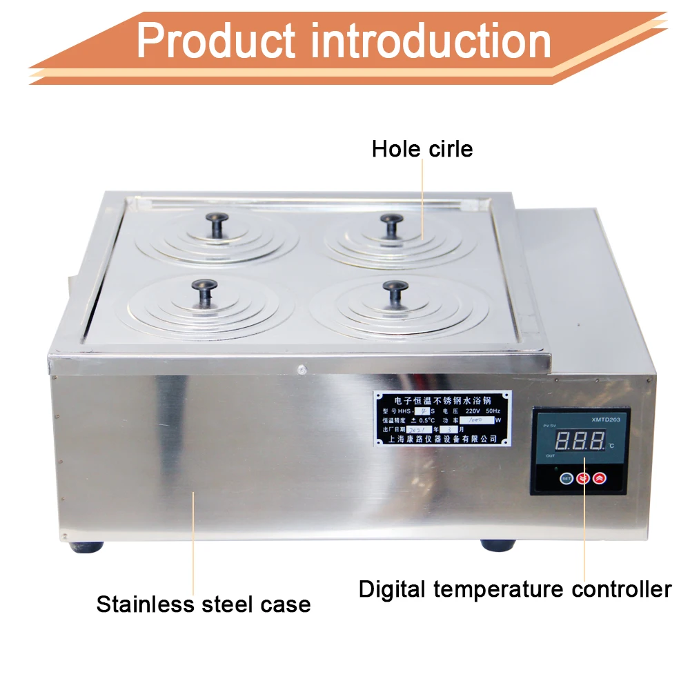 Double  hole Laboratory digital temperature water bath