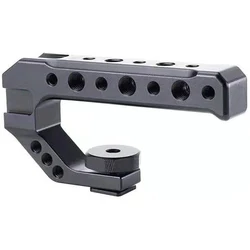 JINTU Universal DSLR Camera Rig Hand Grip Camera Top Handle Cold Shoe Mount 1/4''&3/8'' Holes Aluminum Alloy Camera Handle