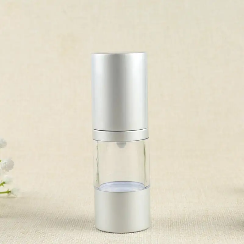 15 30 50 ML Airless Pump Bottle Refillable Cosmetic Container Makeup Foundations and Serums Leak Proof LX3822