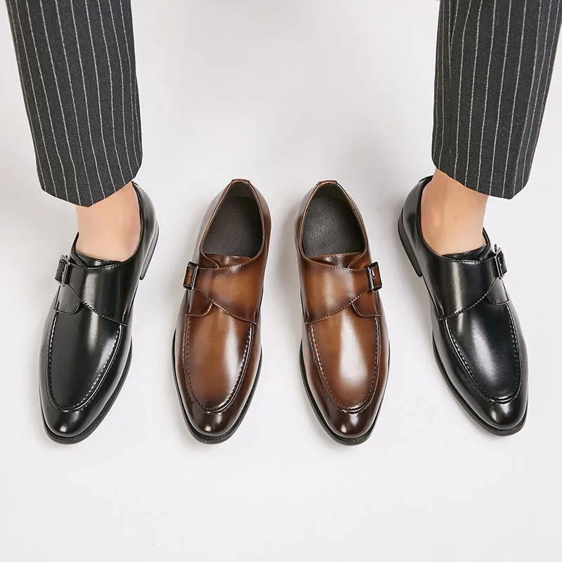 

Men Dress Shoes Handmade British Style Paty Leather Wedding Shoes Men Leather Oxfords Formal Shoes