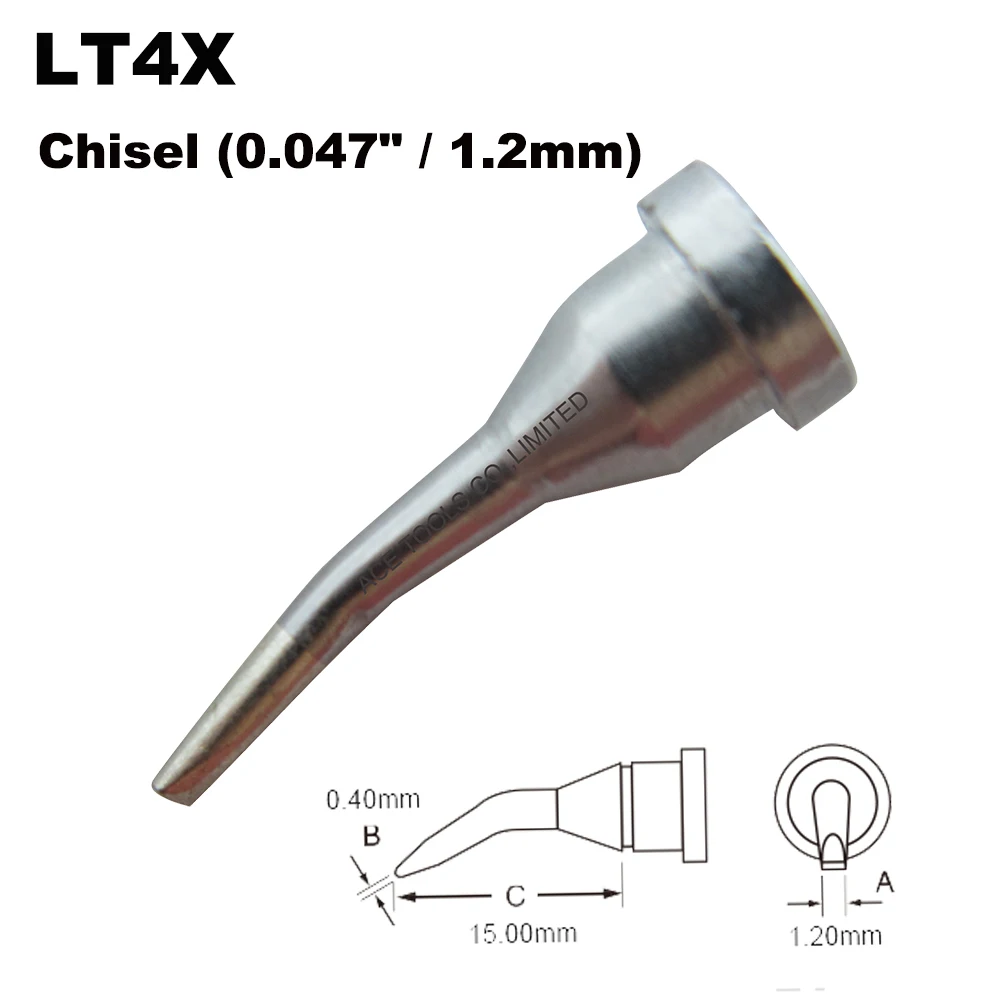 10 PCS LT4X Bent Chisel 1.2mm 0.047