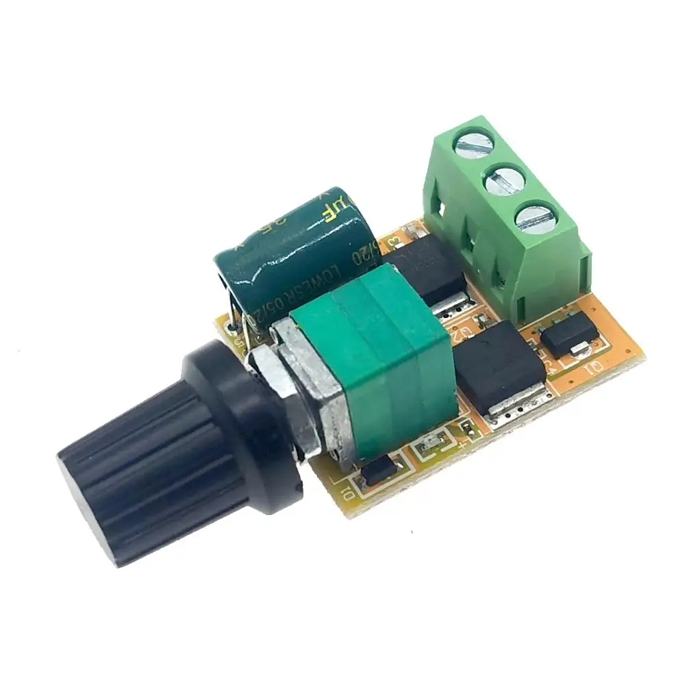 Mini DC Motor PWM Speed Controller 3V 5V 12V 24V 30V DC120W 6A DC Motor Speed Control Switch LED Dimmer