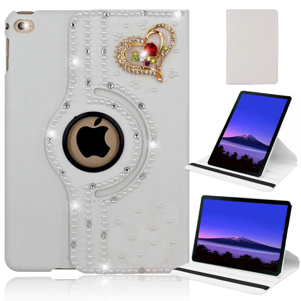 แฟชั่น Handmade Bling Flip ขาตั้งหมุนสำหรับ iPad Mini iPad Mini 2 iPad Mini 3 กรณี