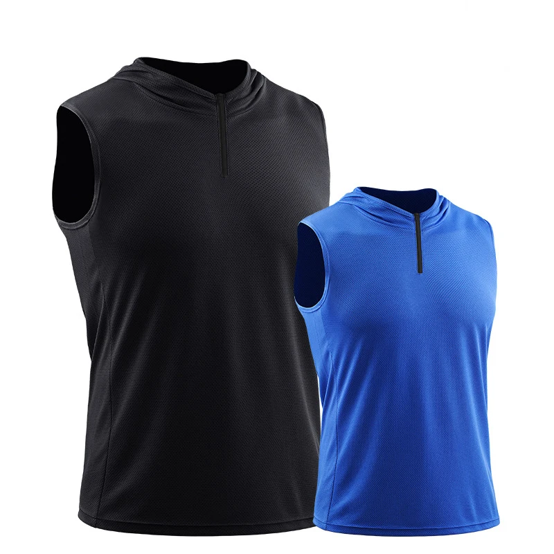 Sweat à Capuche de Course à Capuche pour Homme, Chemise de Compression, Jogging, Blouse de Fitness, Débardeur, Vêtements de Gym, Maillot d'Entraînement