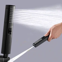 Black bidet sprayer Shower Head Removable Hand Held Rainfall Spray Shower Head Set For Bathroom Matte Black TH478