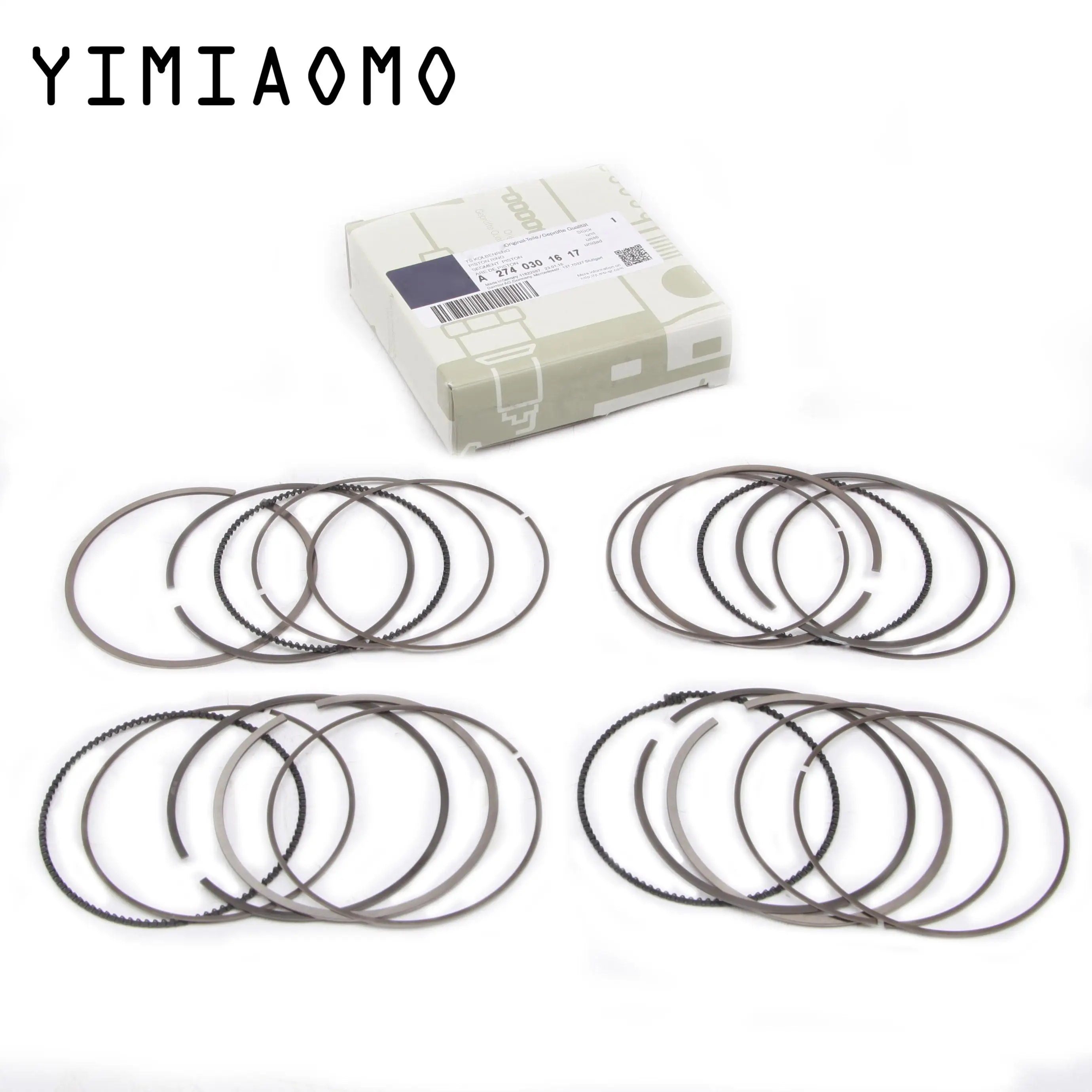 4x 83MM  Engine Piston Rings Set For Benz V250 SLC180 GLK200 E260 C300 C200 C180 W204 W205 W212