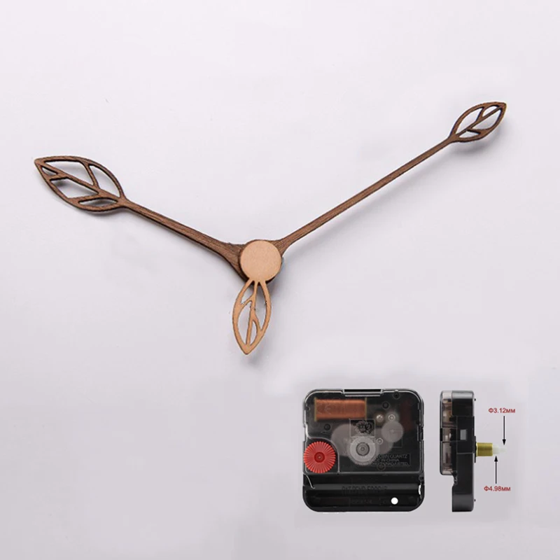 

10sets Quartz Clock Movement Wooden Hands For DIY Creative Wall Clock Sun Axis Clock Mechanism часовой механизм 12inch