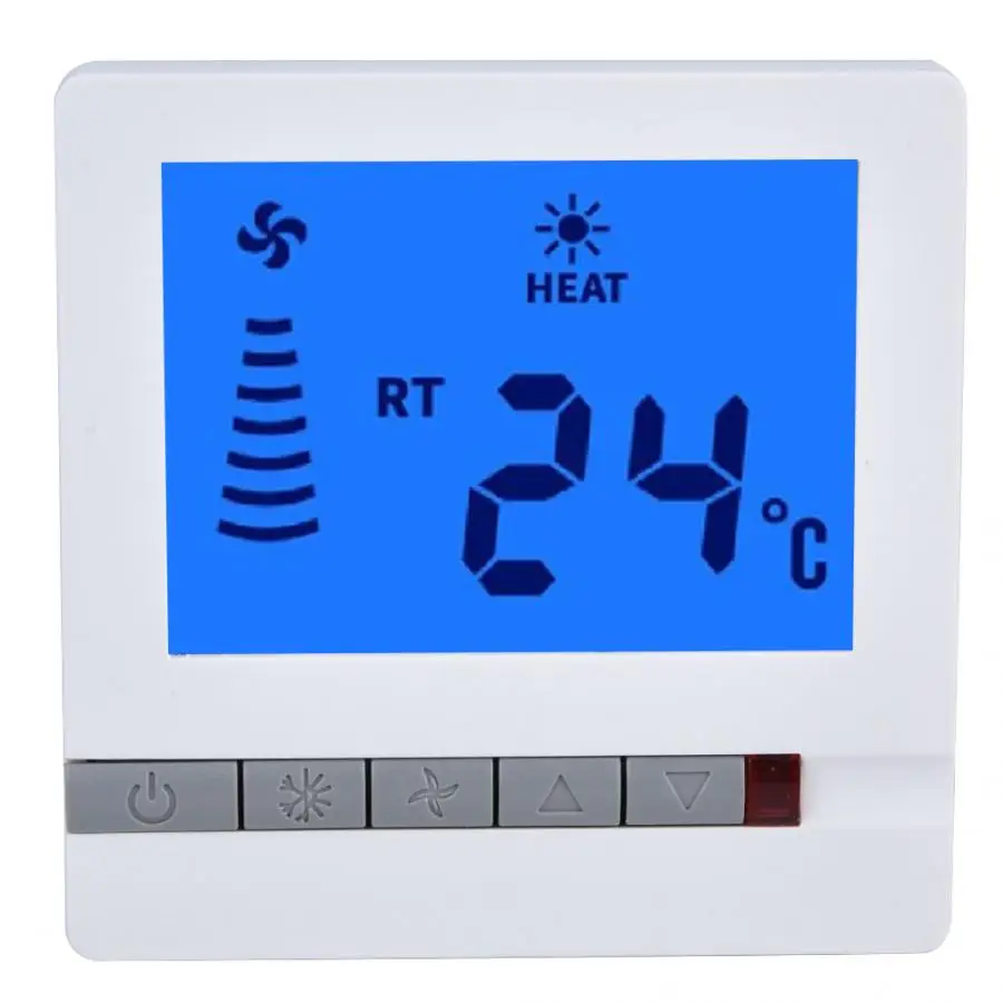 Heißer Verkauf Fan Temperatur Controller LCD Thermostat Fan Spule Controller Zimmer Digitaler Thermostat Boden Temperatur Control Tester