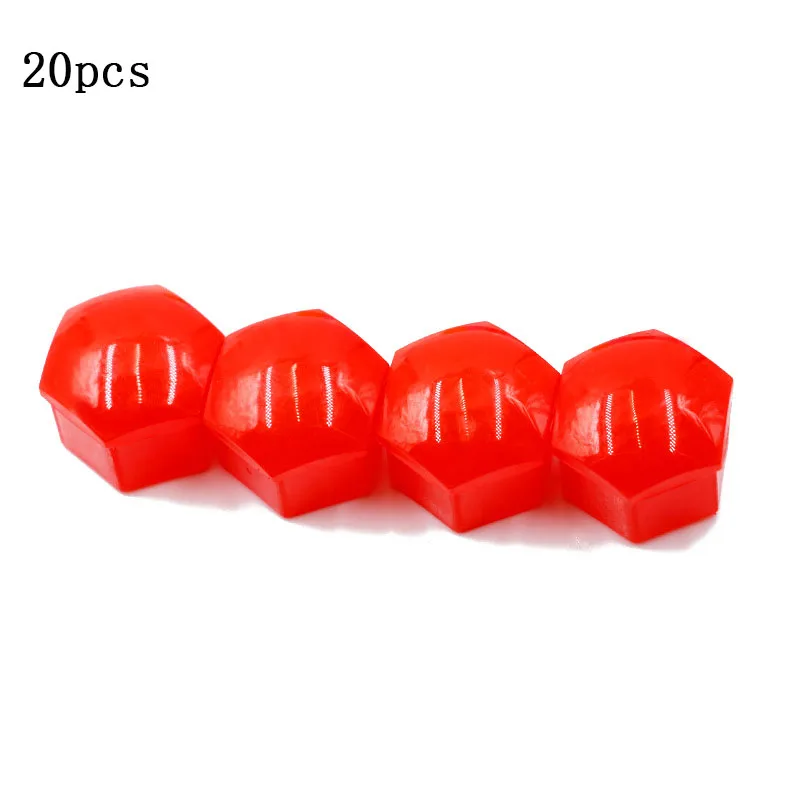 20 Pcs/set 17mm Car Wheel Nut Caps Protection Covers Caps Anti-Rust Auto Hub Screw Cover Car Tyre Nut Bolt Exterior Decoration