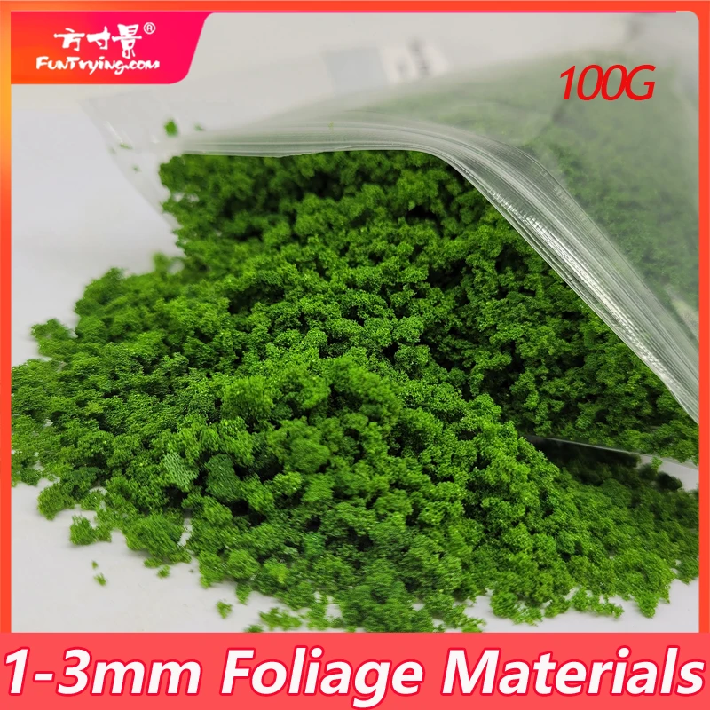 100g Foliage materials for scale model tree making,Ground Foam,model tree foliage/powder,realistic model scenery/diorama