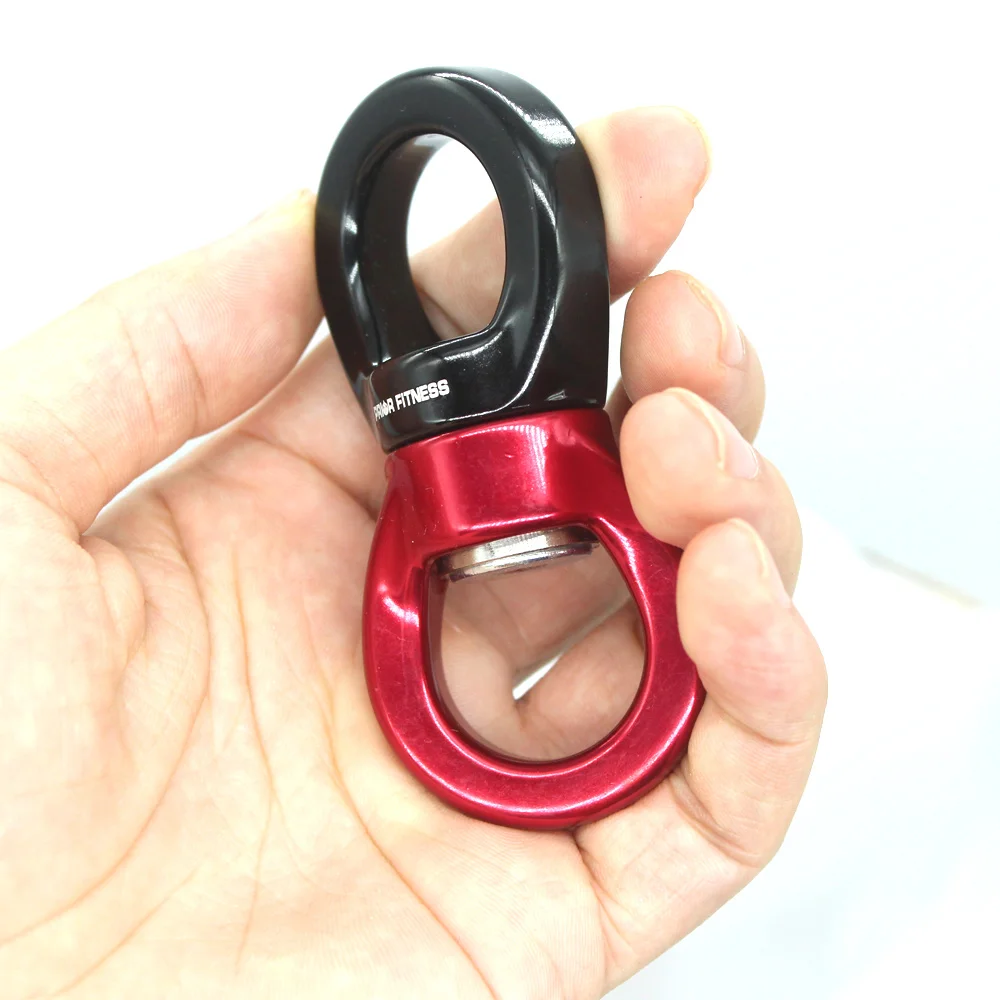 PRIOR FITNESS Rock Climbing Kit, Rotational Rope, Swivel Connector, Mountaineering Buckle, 35KN