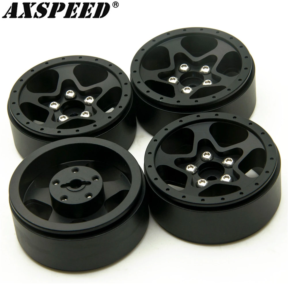 

AXSPEED 1,9 "ступица обода колеса Beadlock для 1/10 RC Гусеничный автомобиль Axial SCX10 Wraith TRX4 TRX6 Tamiya CC01 обновленные детали