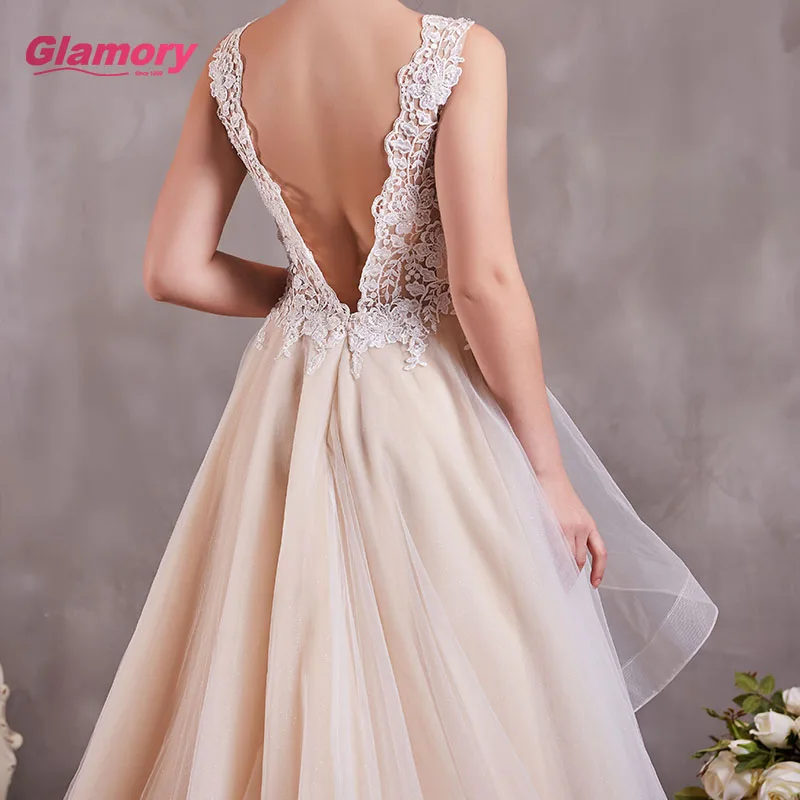 Embroidered Lace Wedding Dresses Good Quality Patty Dress For Wholesales