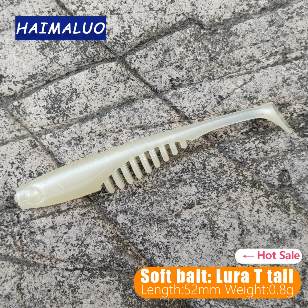 HAIMALUO Swimbait doble color cola en T para jigging - imagen 3