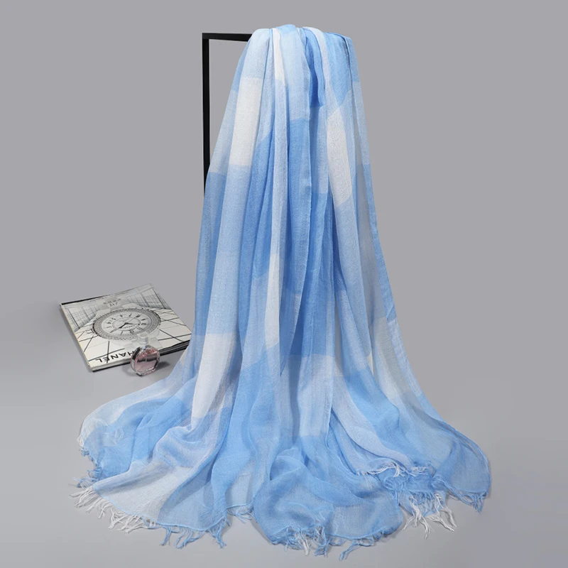 2022 Women Chiffon Silk Scarfs Fashion Spring Modal Scarves Solid Foulard Femme Shawls And Wraps Summer Foulard Shawl Hijab