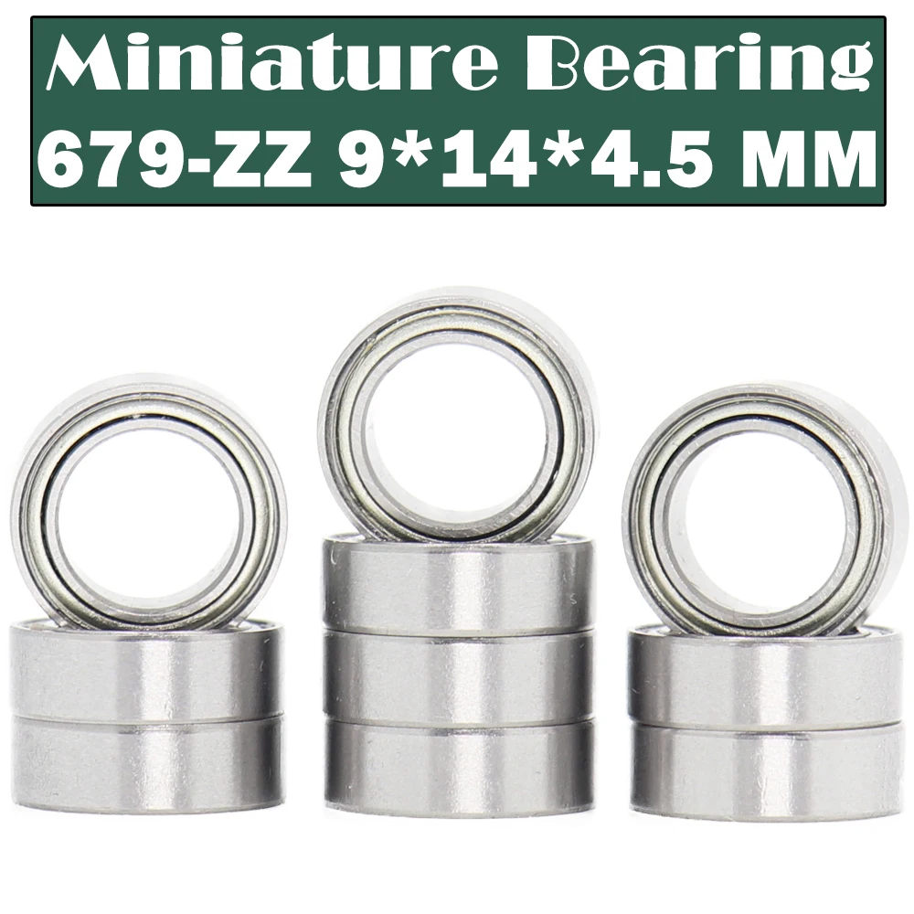 

679ZZ Bearing 9*14*4.5 mm ( 10 PCS ) Miniature 679Z Ball Bearings 679 Z ZZ Hobby Motor Quadcopter Bearing