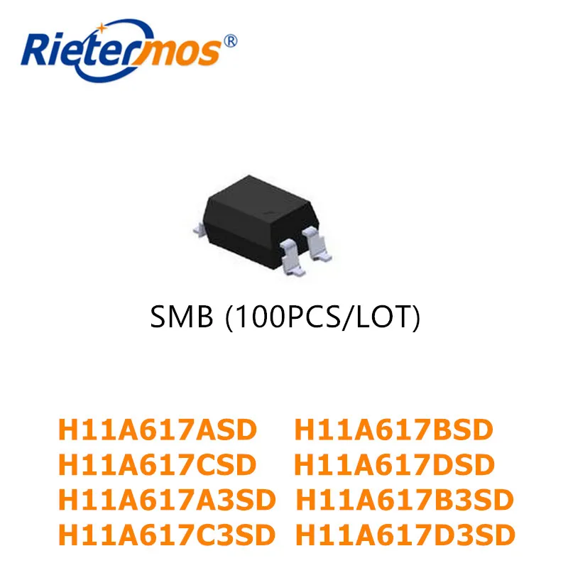 100 шт. SMD4 H11A617ASD H11A617BSD H11A617CSD H11A617DSD H11A617A3SD H11A617B3SD H11A617C3SD H11A617D3SD SOP4