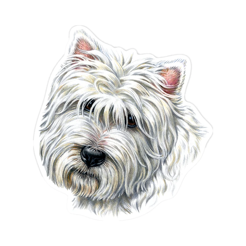 

S41178# Various Sizes Self-adhesive Decal West Highland Terrier Car Sticker Waterproof Auto Decors on Bumper Rear Window