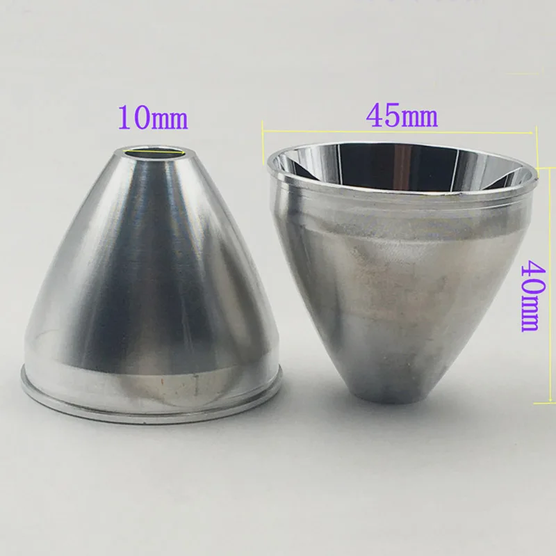 1PCS 45*40*10 Aluminum LED Reflector Cup High Power Bow for XHP-70led Flashlight Torch DIY