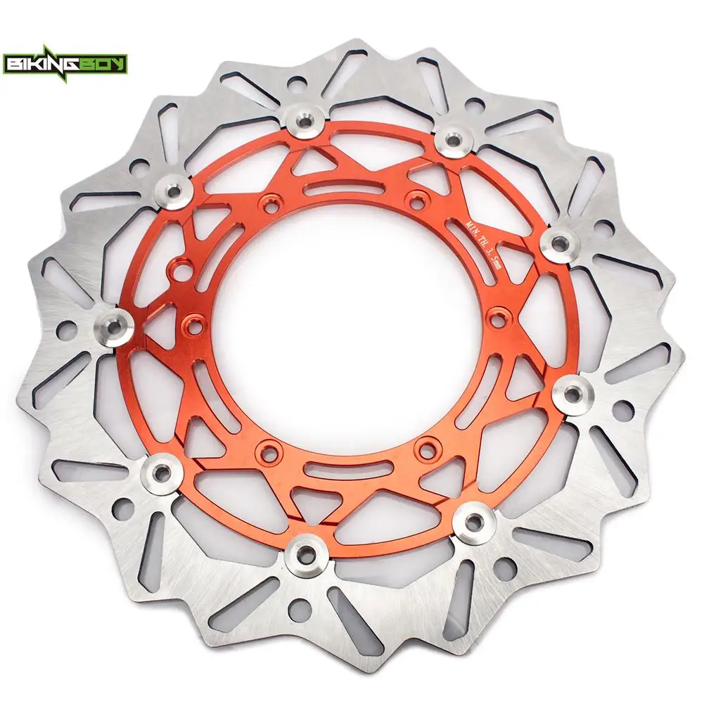 BIKINGBOY For KTM 125 200 250 300 380 400 450 520 525 530 EXC SXF MXC SX XC GS 320mm Front Rear Brake Discs Disks Rotors Bracket